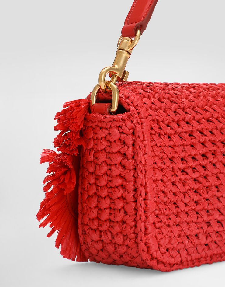 Dolce & Gabbana 3.5 shoulder bag in raffia Red BB7836A0438