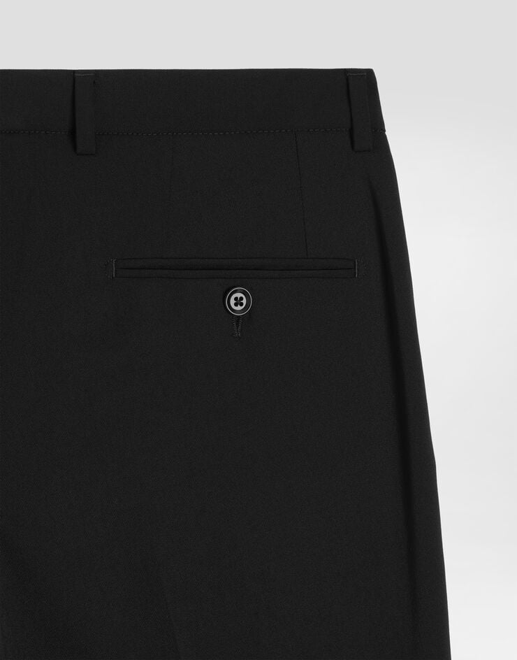 Dolce & Gabbana Tailored stretch twill pants Black GY7BMTFUBBQ