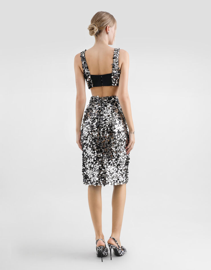 Dolce & Gabbana توب براليت بترتر فضي F7Y28TFLSJ8