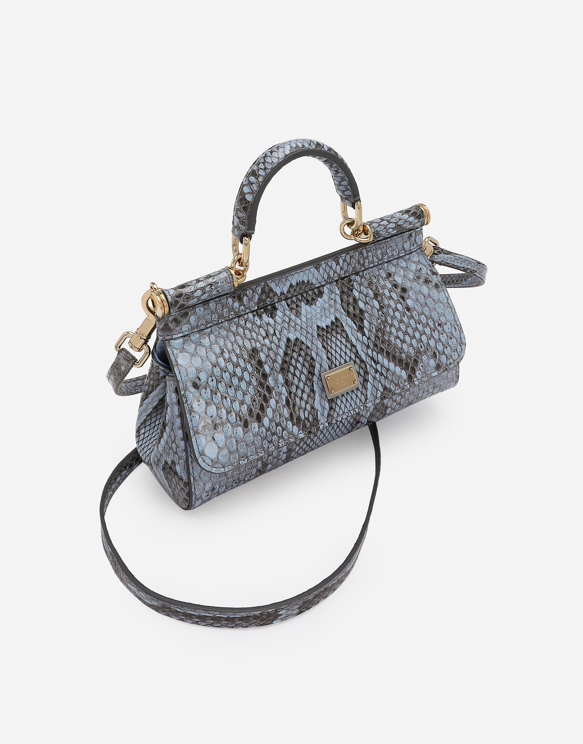 Small Sicily handbag in Light Blue for Women | Dolce&Gabbana®