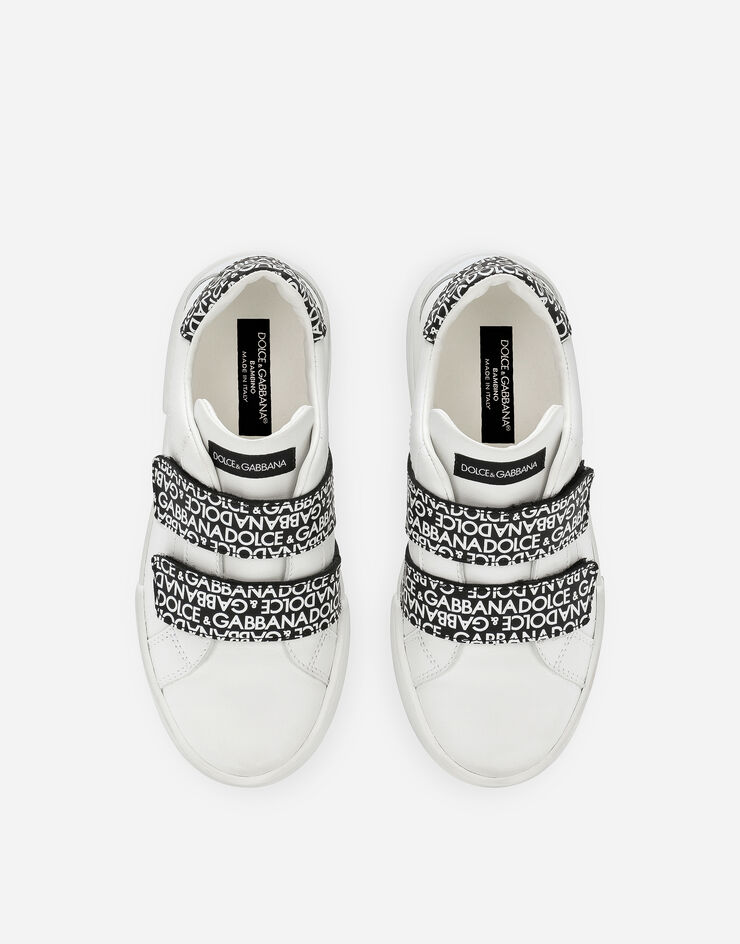 Dolce & Gabbana Sneaker Portofino in pelle di vitello Bianco DA5210AB271