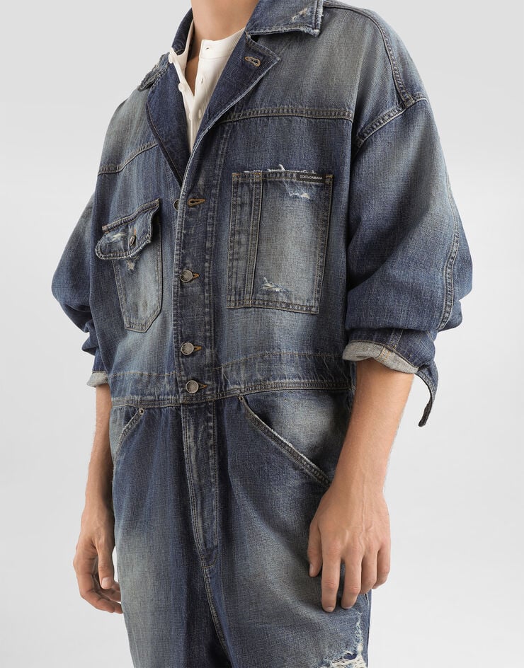 Dolce & Gabbana Denim jumpsuit Dolce & Gabbana Denim jumpsuit Multicolor G9CBVDG8OJ5