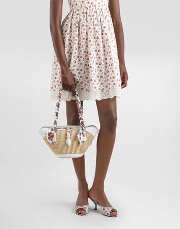 Dolce & Gabbana Capri coffa bag in raffia Multicolor BB7815A0067