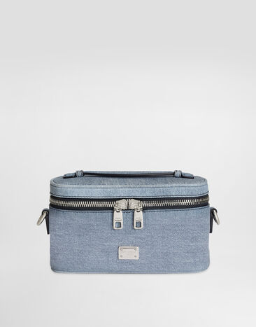 Dolce & Gabbana Atene crossbody minibag in denim nubuck Denim BP3411AY520