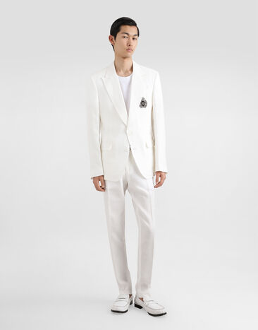Dolce & Gabbana Tailored linen pants White GY6IETGJ072