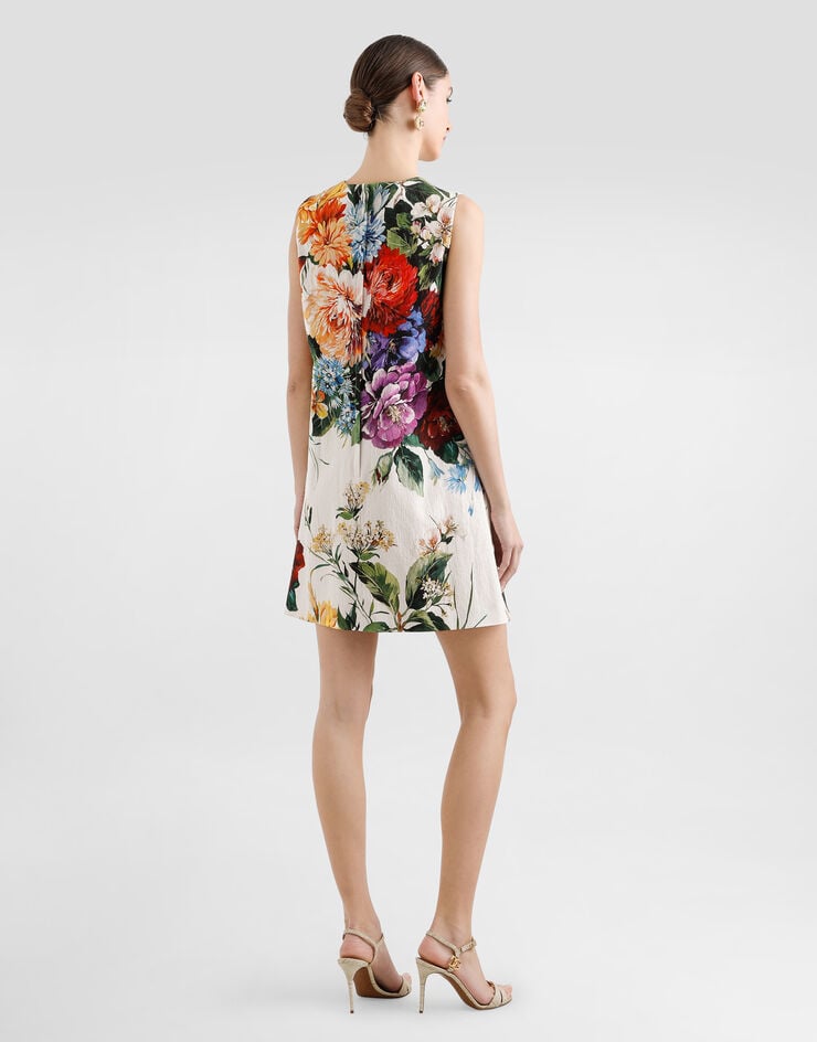 Dolce & Gabbana Flower bouquet-print dress Print F6TZSTFSRQU