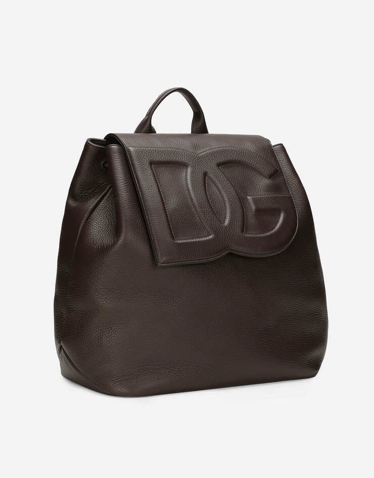 Dolce & Gabbana Sac à dos en cuir de cerf Marron BM2331A8034