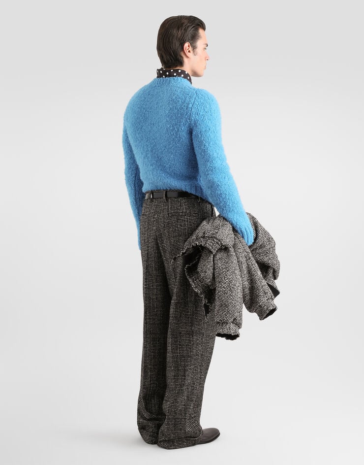 Dolce & Gabbana Bouclé-effect pullover Dolce & Gabbana Bouclé-effect pullover Azure GXXCLTJGMMO