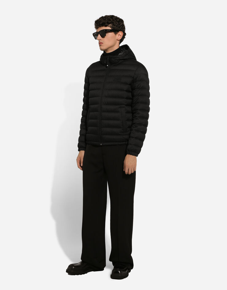 Dolce & Gabbana パデッド キルティング サテンジャケット ブラック G9BCWTFUS0D