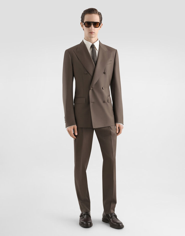 Dolce & Gabbana Martini shirt in logo silk jacquard White G5ML1TFJ1KB