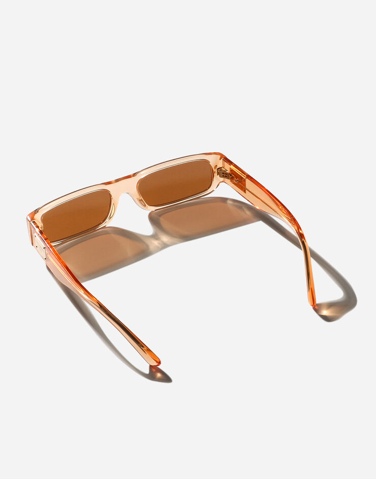 Dolce & Gabbana نظارة شمسية كامب للركمجة برتقالي شفاف VG400MVP273