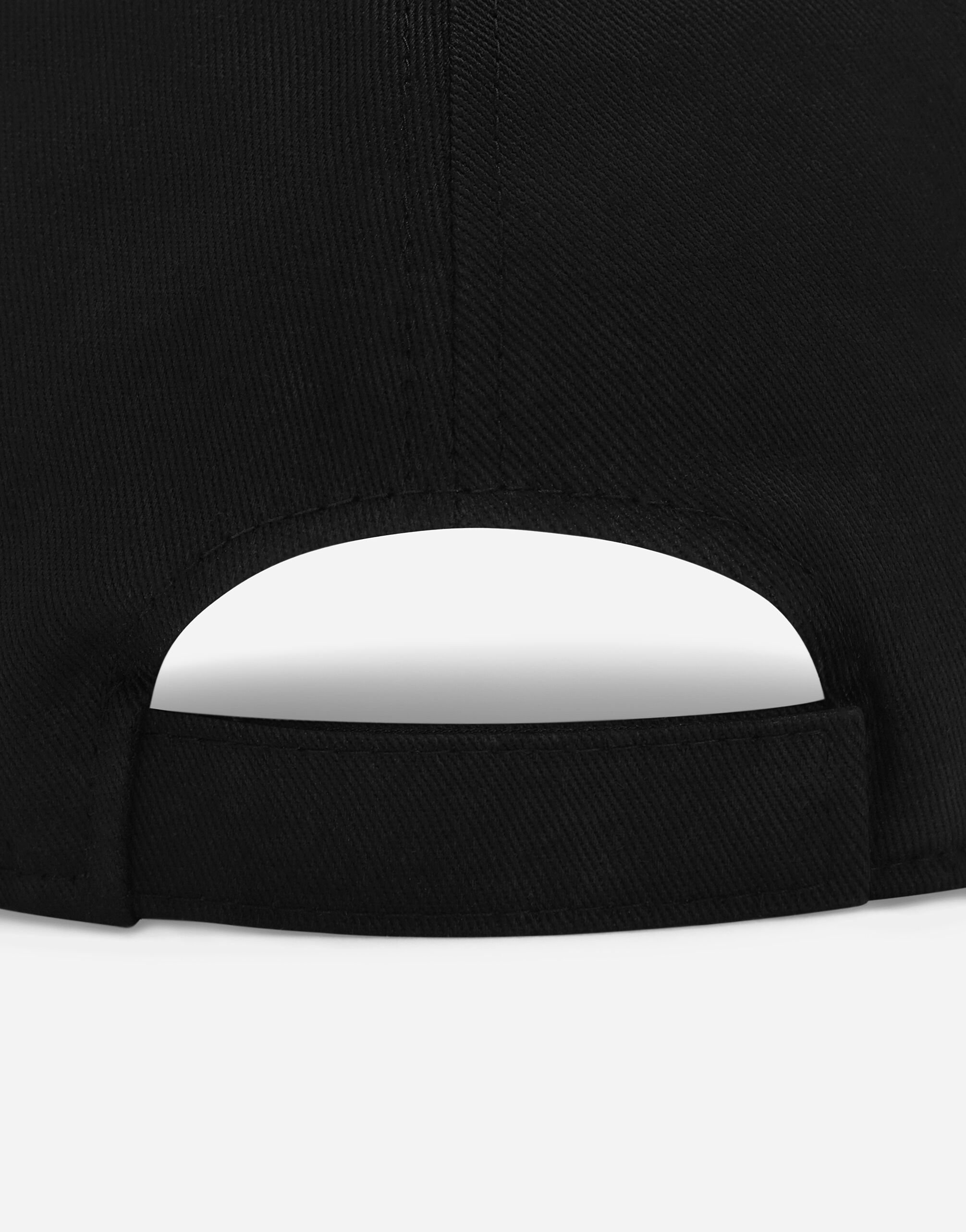 Twill baseball cap with Dolce&Gabbana logo in Black for Boys