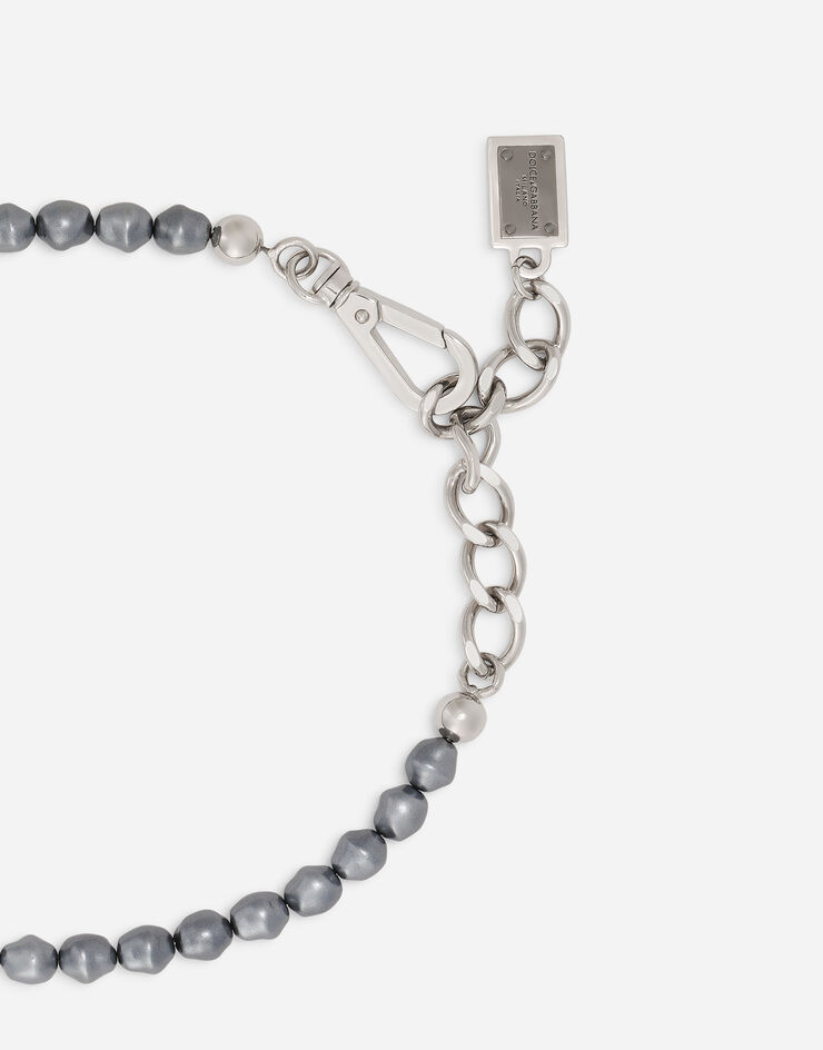 Dolce & Gabbana Collar redondo con perlas Plateado WNN7P1W1111
