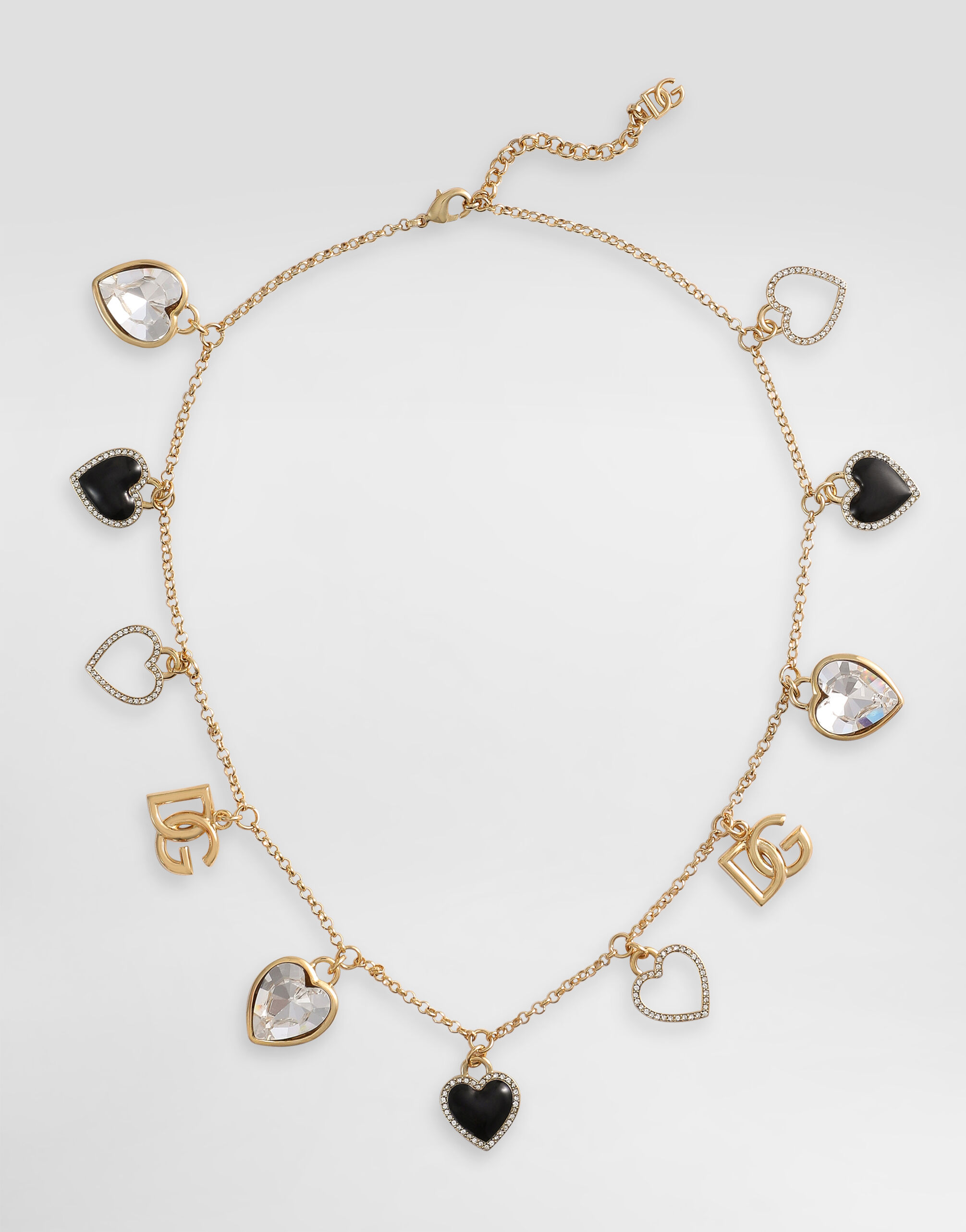 アクセサリーその他 Dolce & Gabbana Jewellery Rhinestone necklace with DG logo in Gold for Women