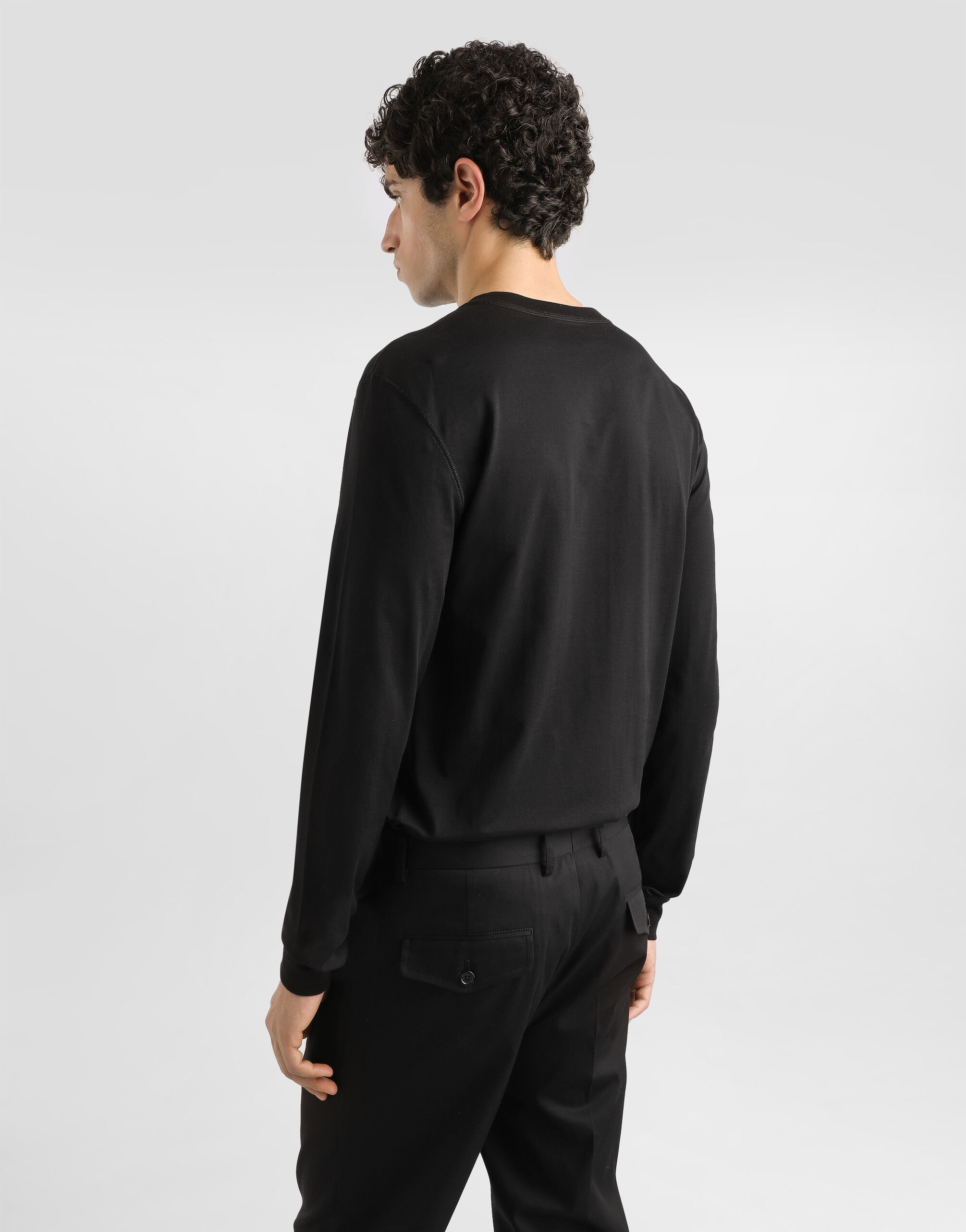 Cotton t-shirt in Black for Men | Dolce&Gabbana® US