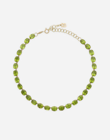 Dolce & Gabbana Anna necklace la yellow gold 18Kt and peridots Gold WNQA3GWQC01