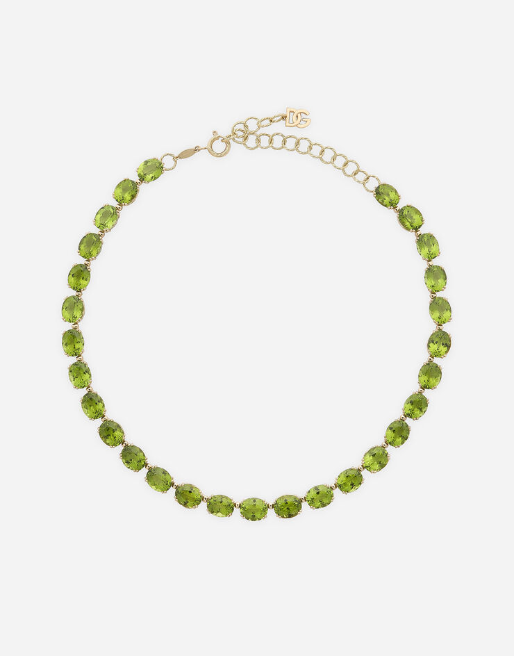 Dolce & Gabbana Anna necklace la yellow gold 18Kt and peridots Gold WNQA4GWPE01