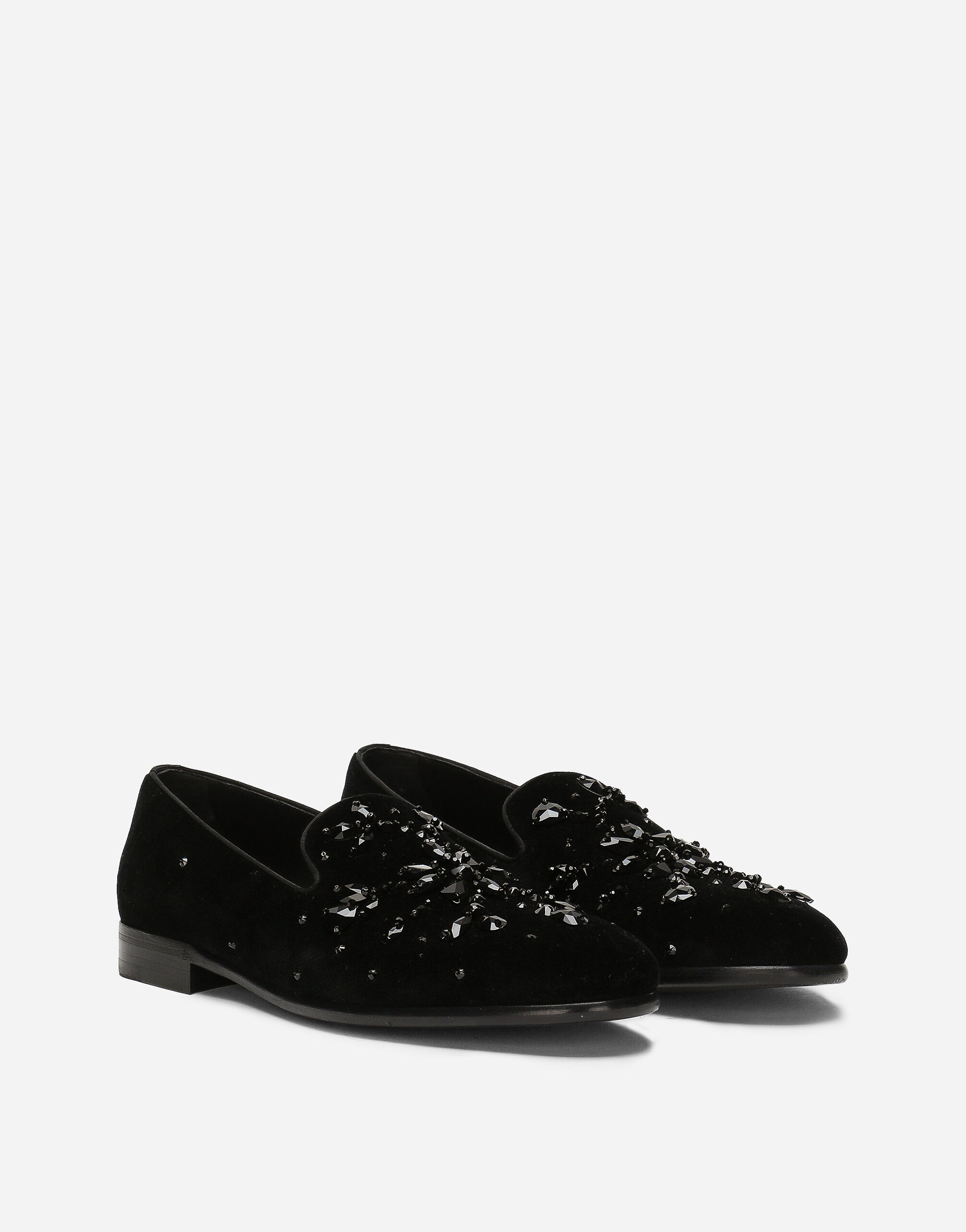Dolce and gabbana velvet loafers hotsell