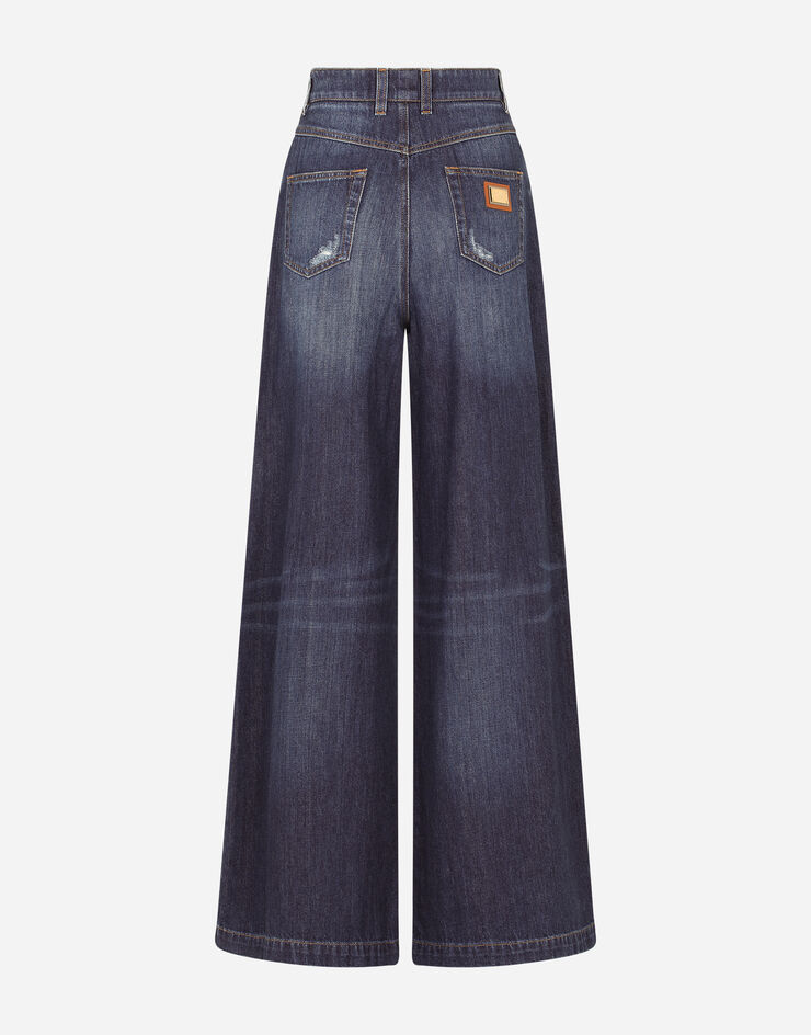 Dolce & Gabbana High-waisted Dolce jeans with decorative details BLUE FTBOMZG899G