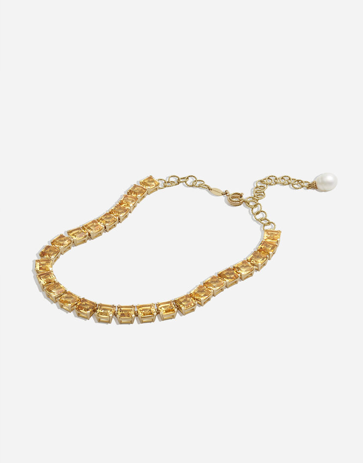 Dolce & Gabbana Anna necklace in yellow gold with citrine quartzes Gold WNFA2GWQC01