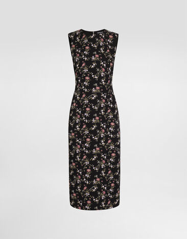 Dolce & Gabbana Small floral-print charmeuse dress Multicolor F6GASTFSA8I