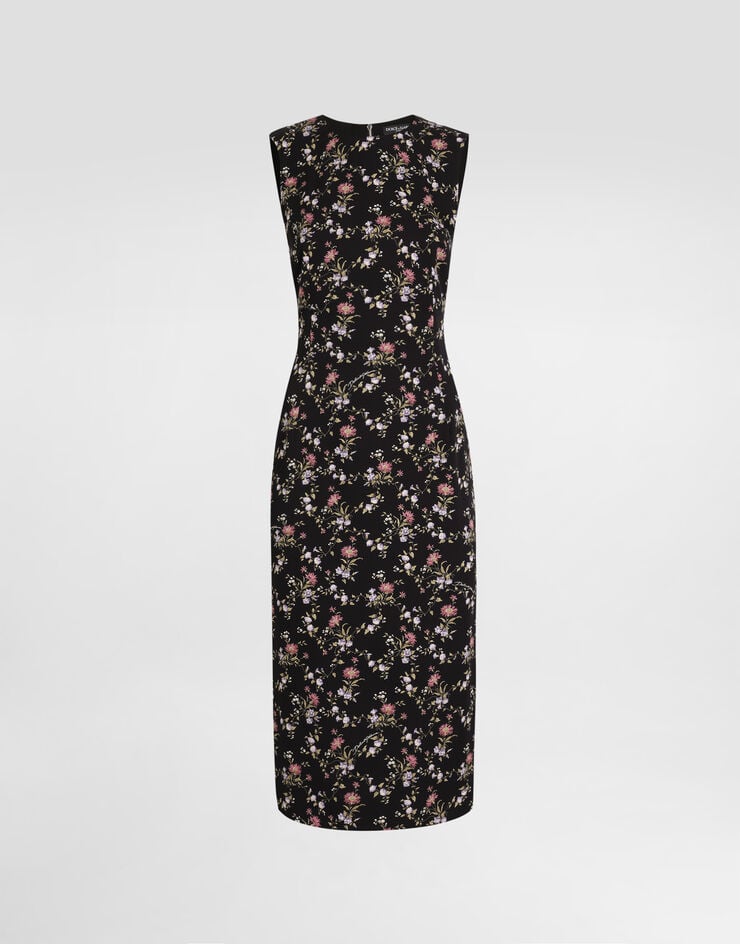 Dolce & Gabbana Small floral-print charmeuse dress Dolce & Gabbana Small floral-print charmeuse dress Multicolor F6GASTFSA8I
