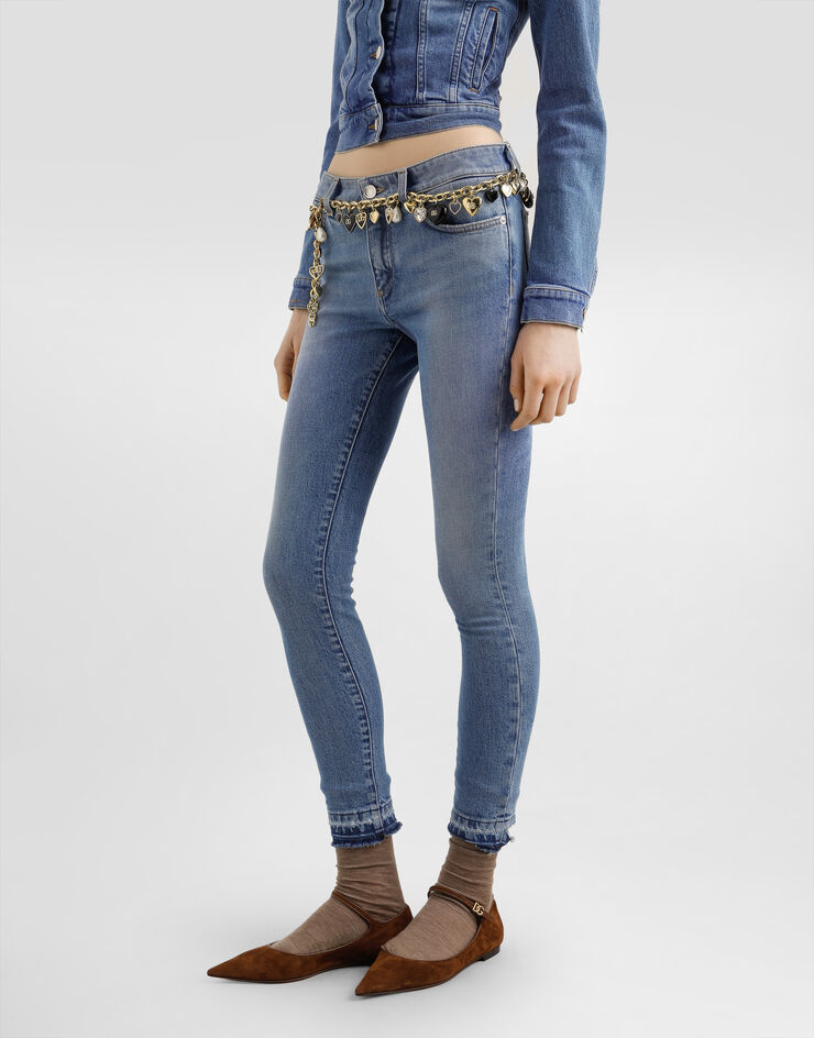 Dolce & Gabbana 5-pocket denim trousers Multicolor FTC68DG8NQ6