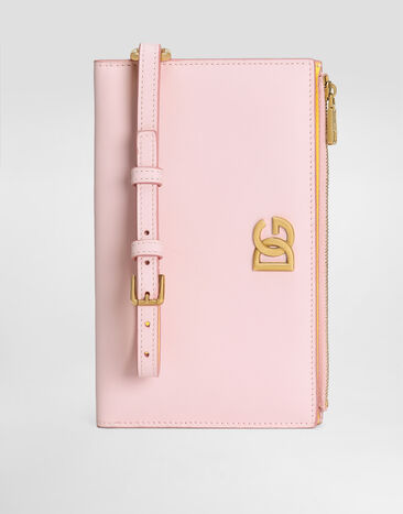 Dolce & Gabbana Porte-passeport en cuir de veau à logo DG Multicolore BI3336A9M75