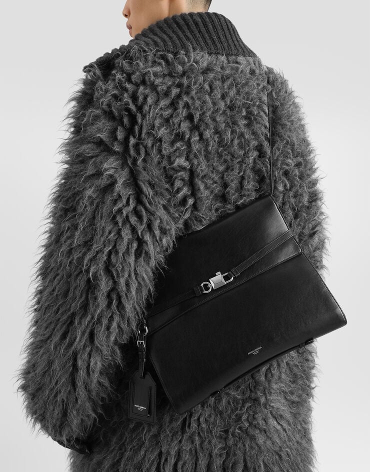 Dolce & Gabbana Lock calfskin clutch bag Dolce & Gabbana Lock calfskin clutch bag Black BM2771A3T05