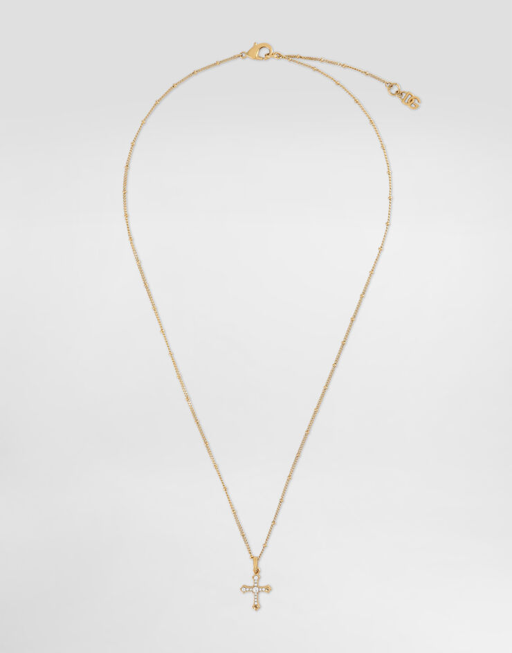 Dolce & Gabbana Collier avec croix Doré WNN7S1W1111