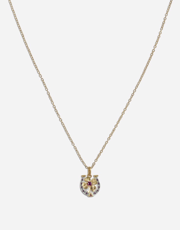 Dolce & Gabbana Halskette mit glücksbringer-anhänger GOLD WAKG1GWRUB1