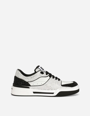 Dolce & Gabbana Calfskin New Roma sneakers with fusible rhinestones Multicolor CS2036AM803
