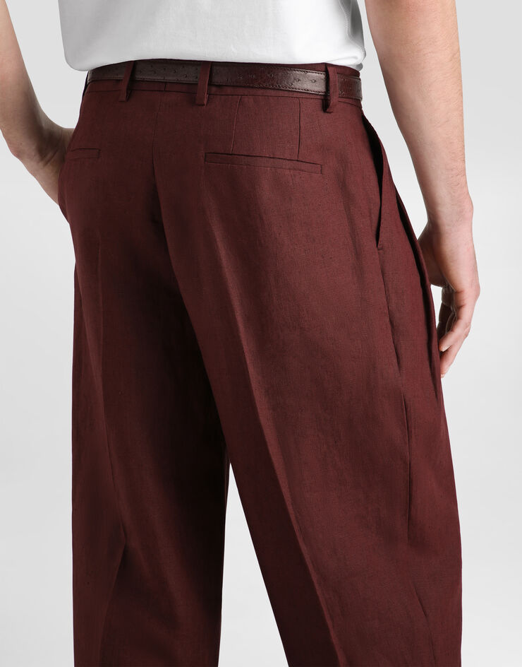 Dolce & Gabbana Linen trousers Dolce & Gabbana Linen trousers Multicolor GP10DTFU4JB