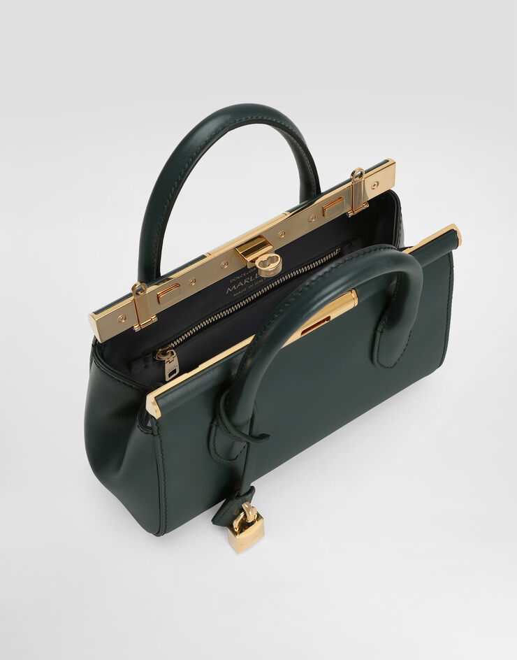 Dolce & Gabbana Marlene day mini bag in palmellato calfskin Green BB7744A3G19