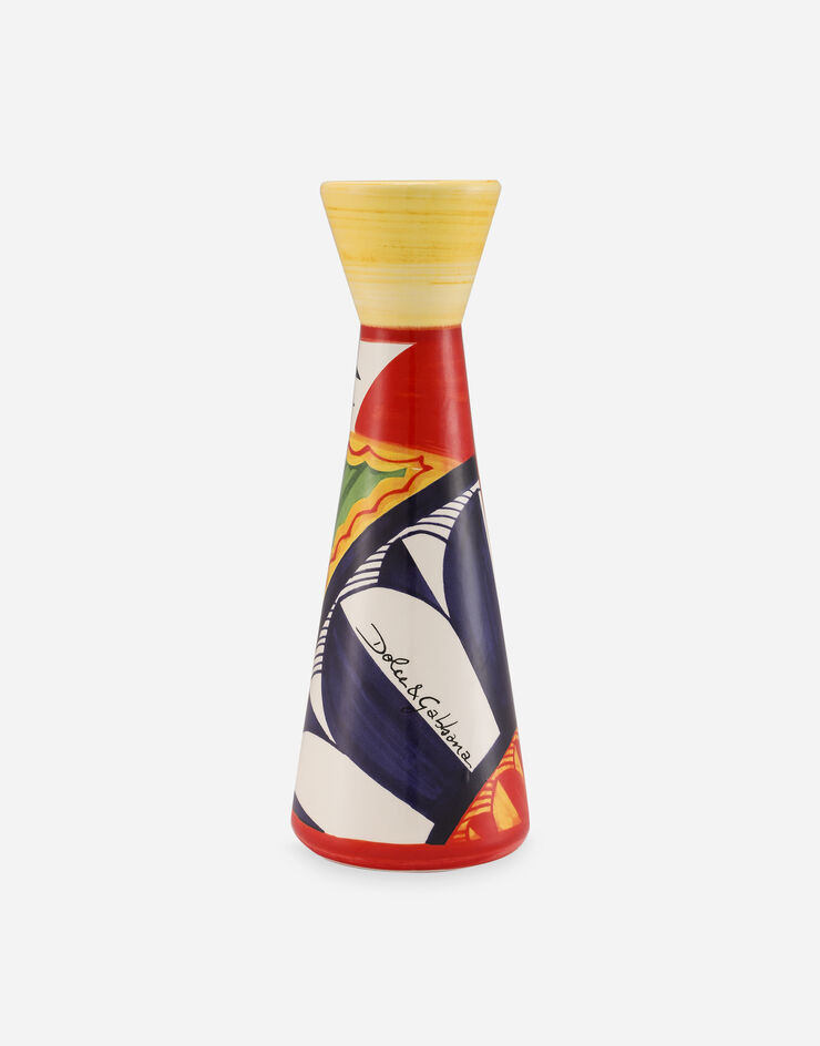 Dolce & Gabbana Ceramic Candle Holder medium Multicolor TCC187TCACD
