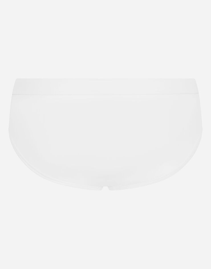 Dolce & Gabbana Swim briefs with high-cut leg White M4A51JFUGA2