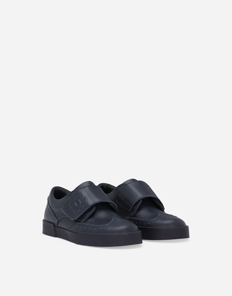 Dolce & Gabbana DG ORIGINAL DGロゴ カーフスキン ロートップ スニーカー  Blue DA5252A3444