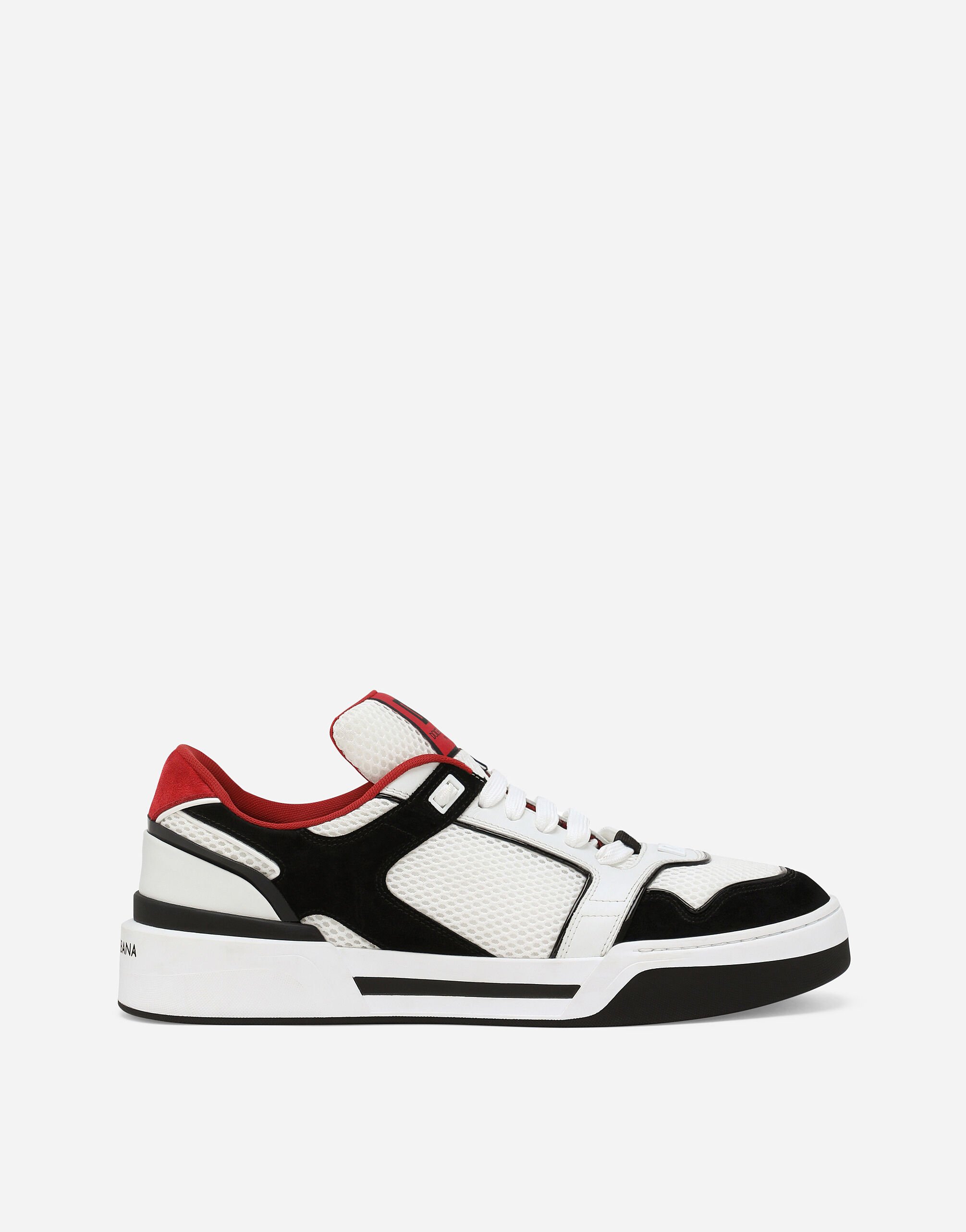 Dolce & Gabbana Sneaker New Roma aus Materialmix BLAU FTBXHDG902P