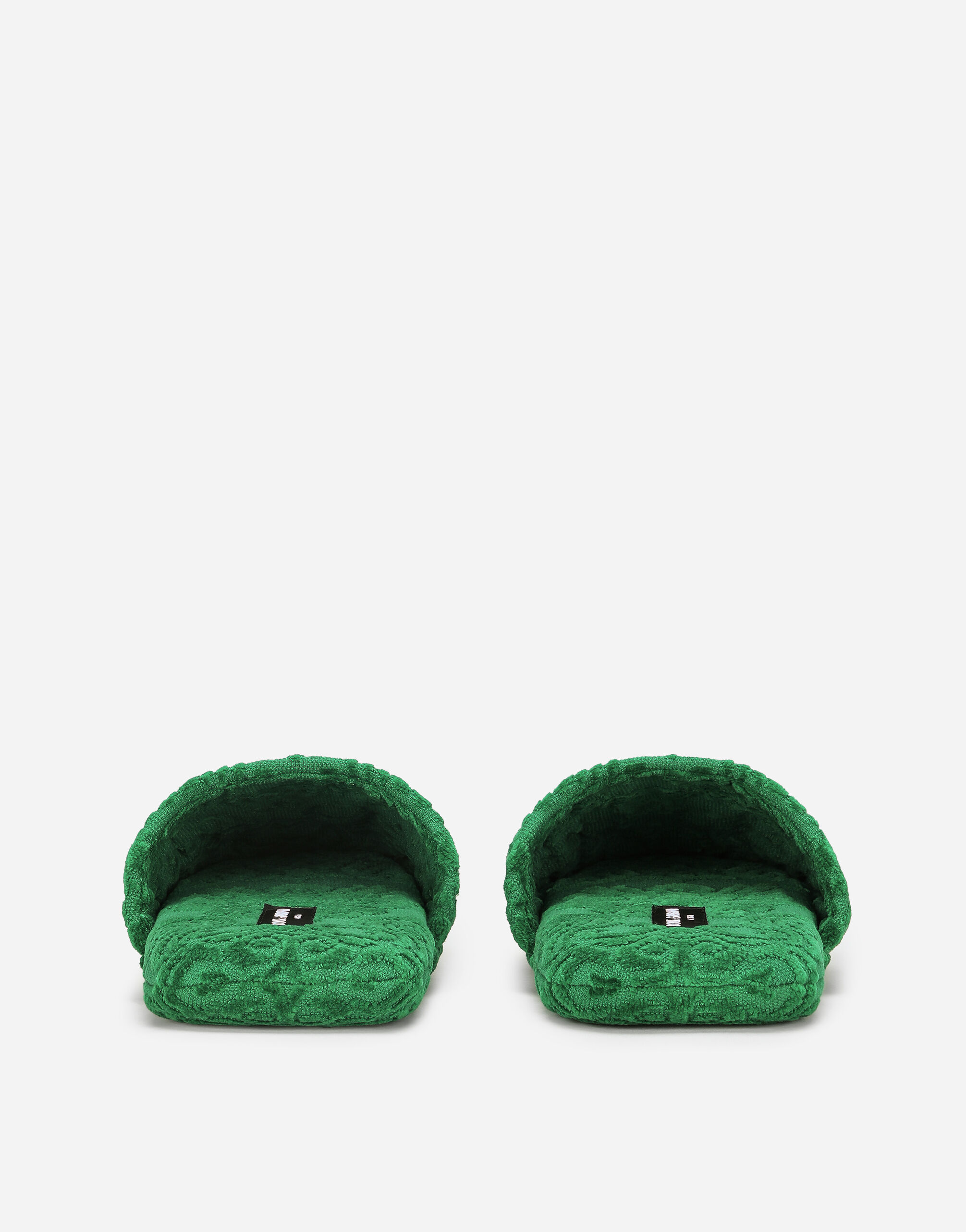 Jaquard Cotton Terry Slippers in Multicolor | Dolce&Gabbana® US