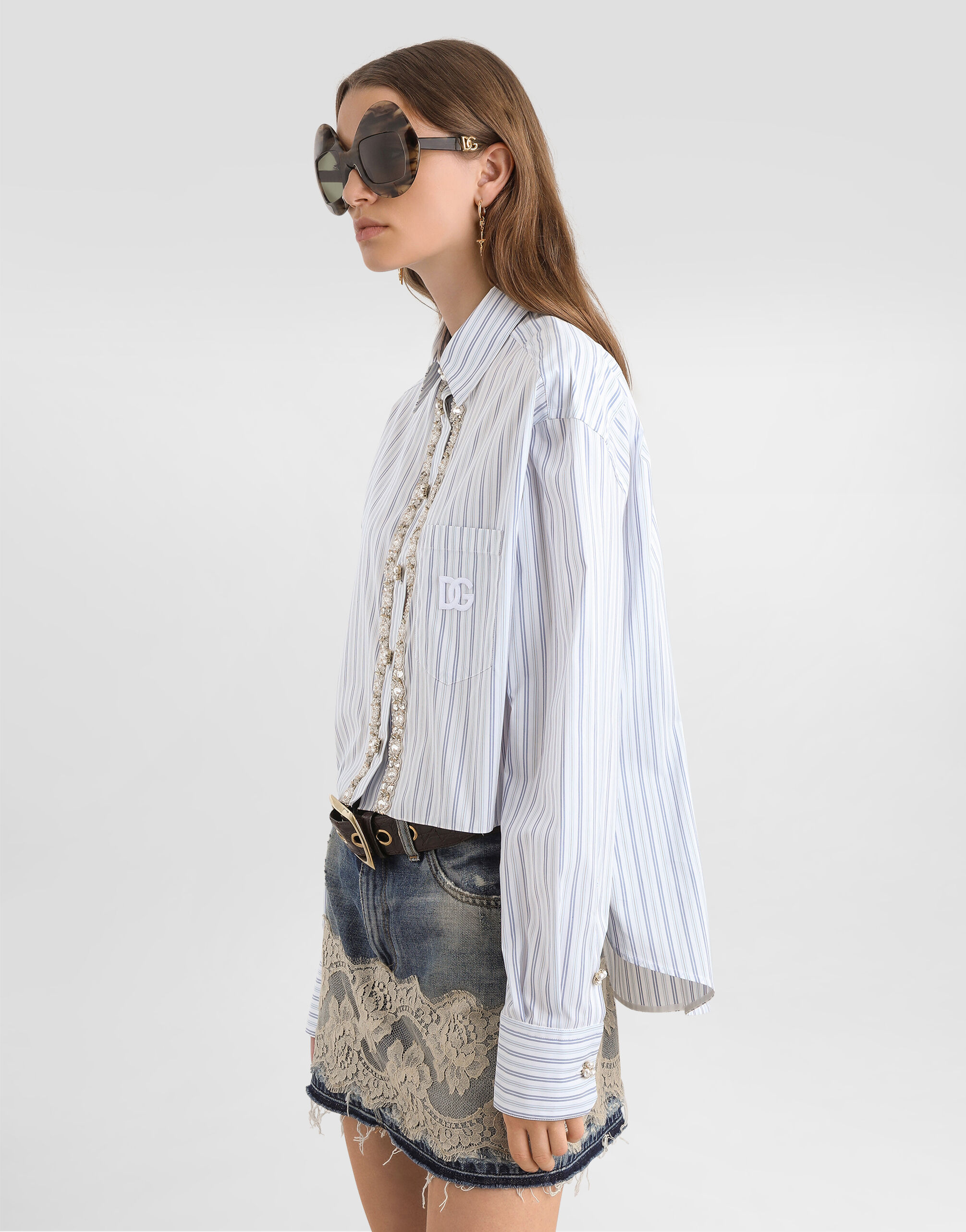 Multicolorのウィメンズ ストライプ シャツ | Dolce&Gabbana®
