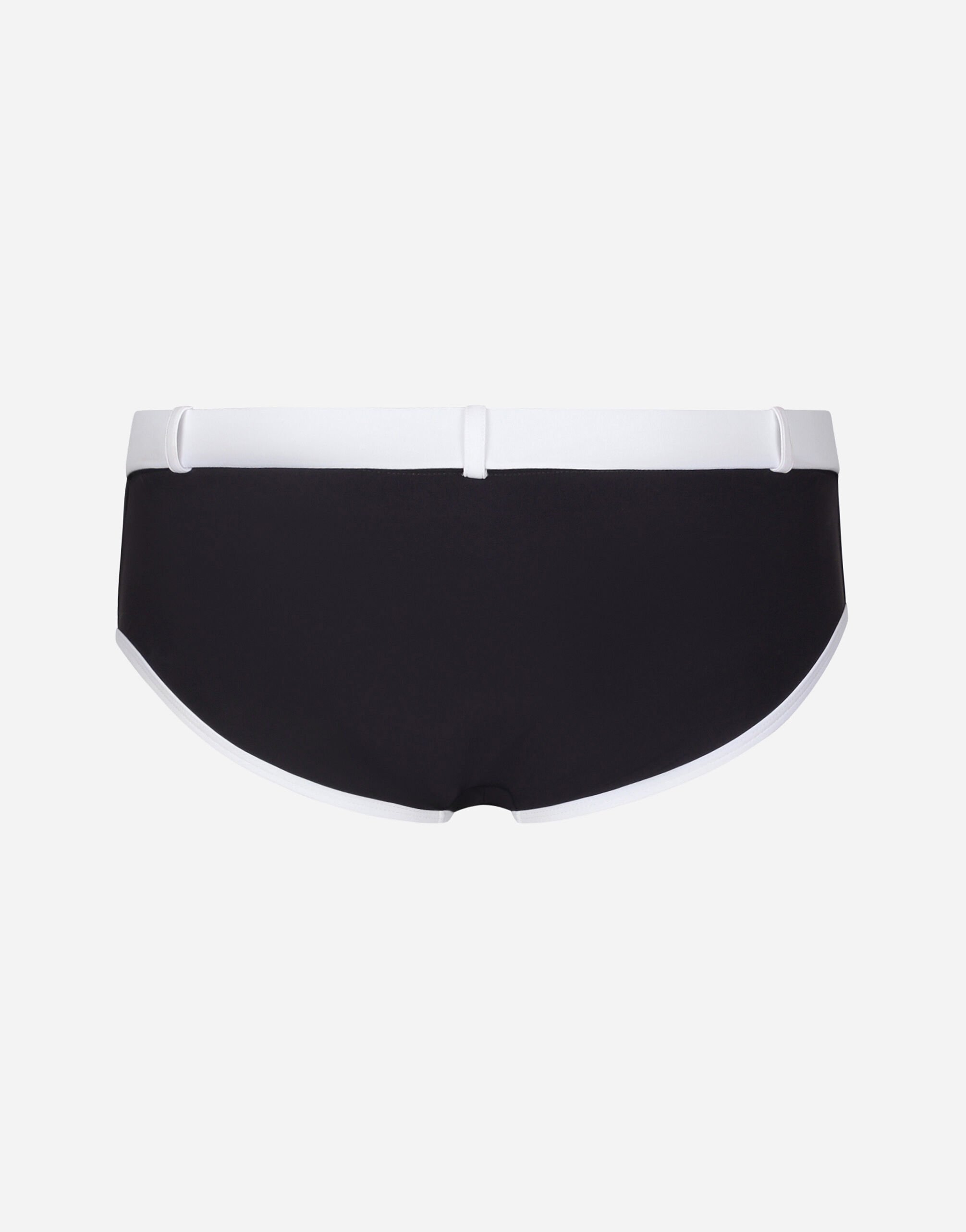 Brando David swim briefs in Blue for Men | Dolce&Gabbana® US