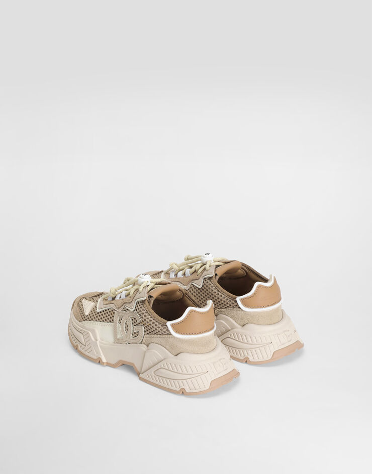 Dolce & Gabbana Daymaster mesh, split calfskin and down sneakers Multicolor DA5119A9H56