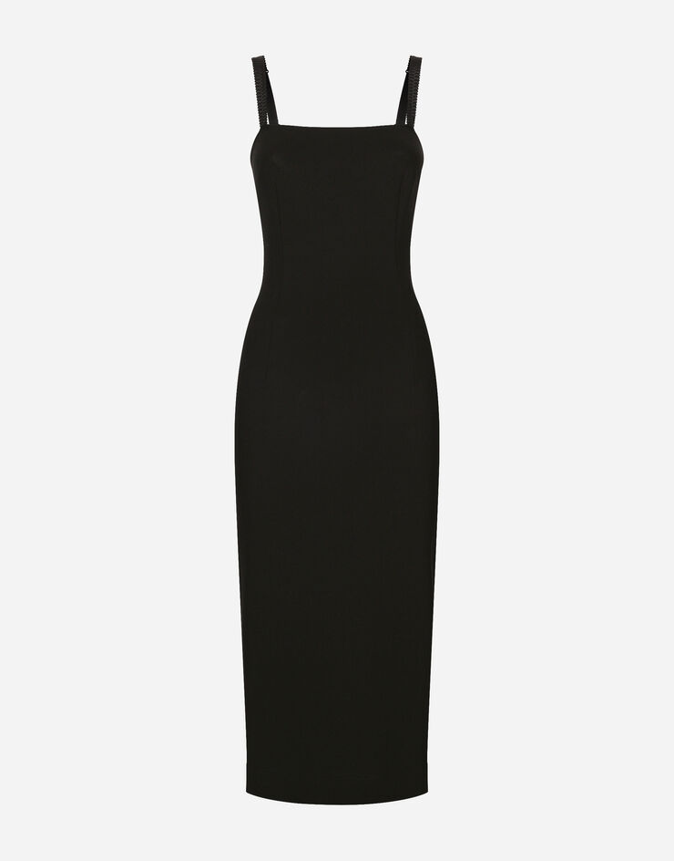 Dolce & Gabbana Vestido de tubo de punto milano Negro F6ARTTFUGN7