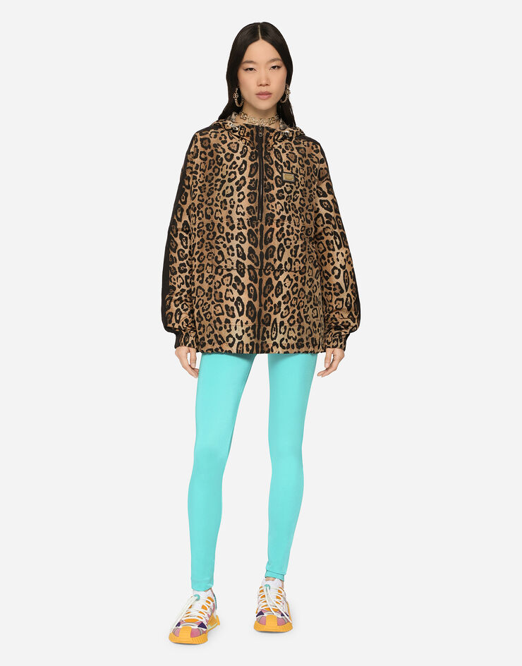 Dolce & Gabbana Leopard-print nylon anorak Multicolor I9ABSWG7BPU