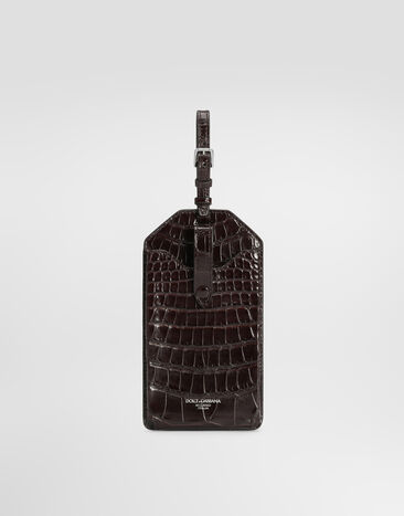 Dolce & Gabbana Alligator eyewear case Brown BP3480A2T69