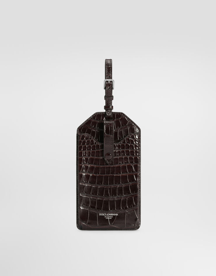 Dolce & Gabbana Alligator eyewear case Brown BP3480A2T69