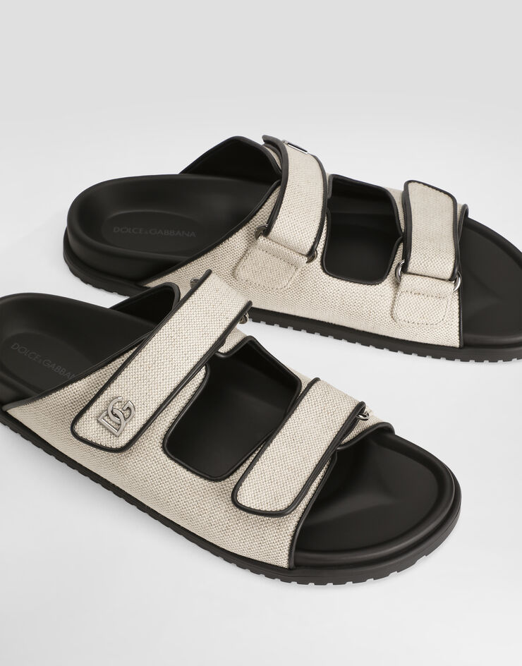 Dolce & Gabbana Salt&pepper fabric sandal Multicolor A80511AD504