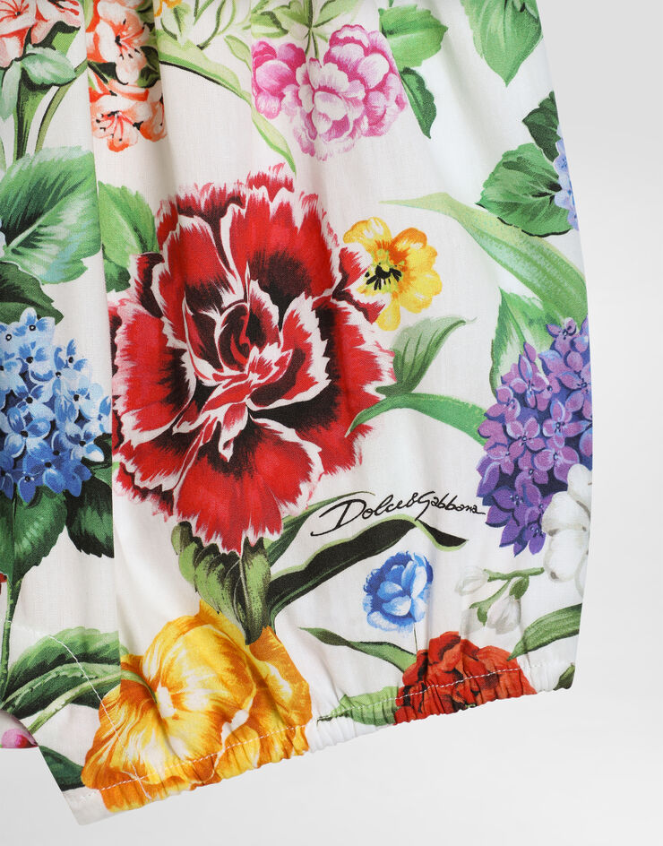 Dolce & Gabbana Floral-print poplin romper suit Print L22O03HS5TC