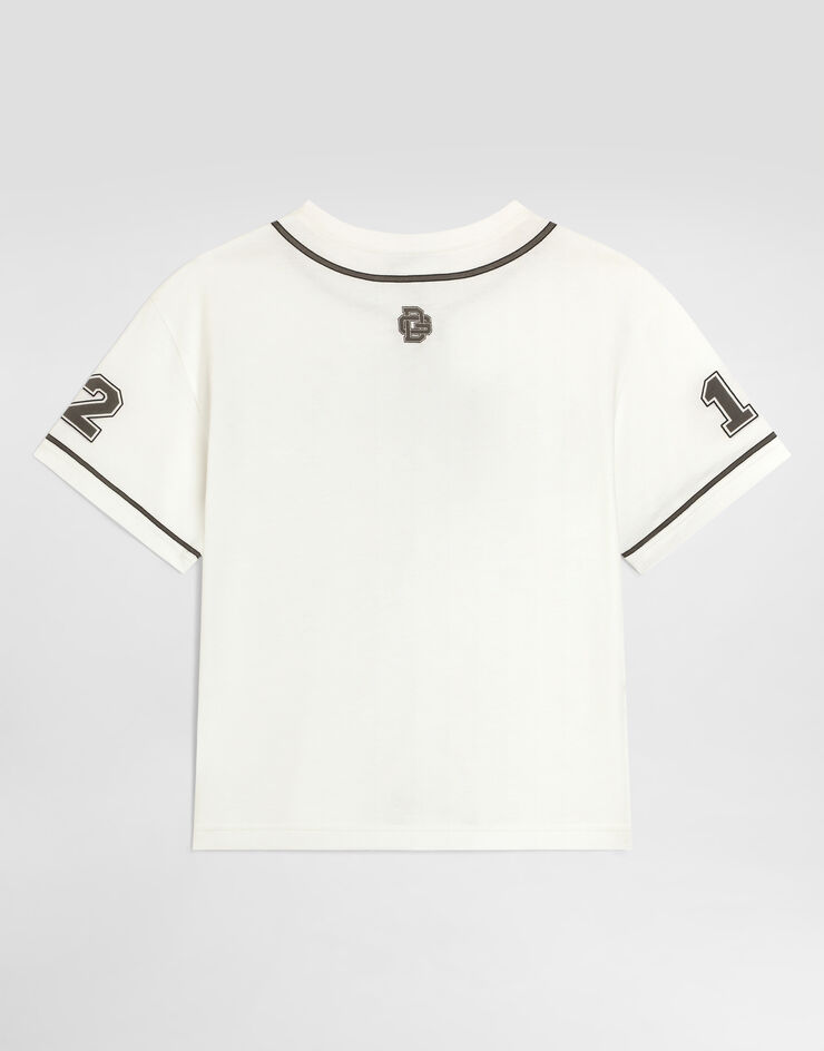 Dolce & Gabbana Jersey t-shirt with logo  L4JTHVG7P6T