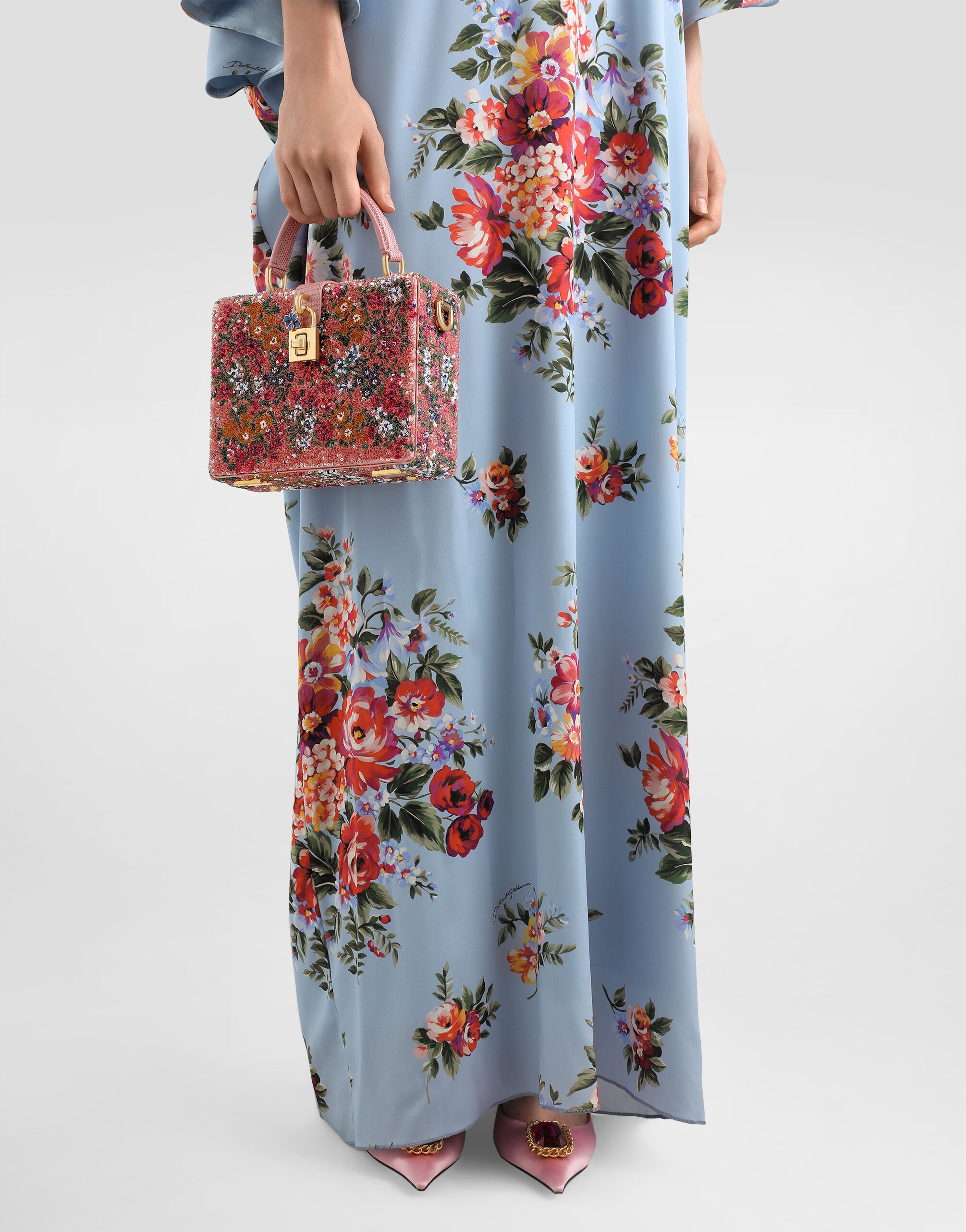 Dolce Box sequin embroidery handbag in Multicolor for Women